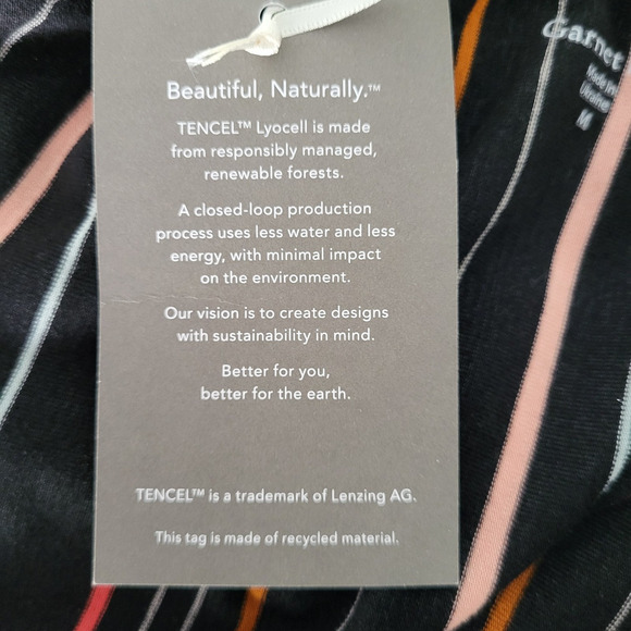 Garnet Hill Off-The-Shoulder Knit Maxi Dress MED Black Stripe Boho Rainbow NEW - Picture 10 of 16